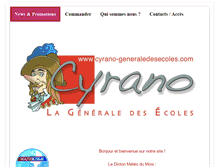Tablet Screenshot of cyrano-generaledesecoles.com